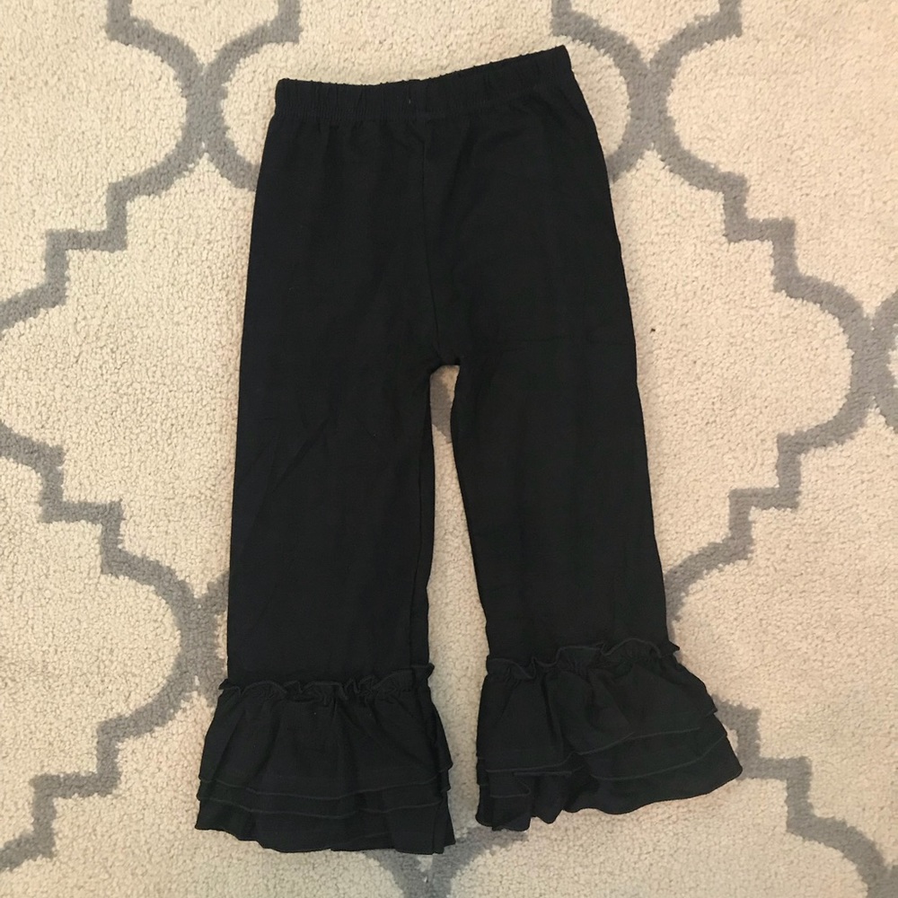 Black Ruffle Pants for Toddler